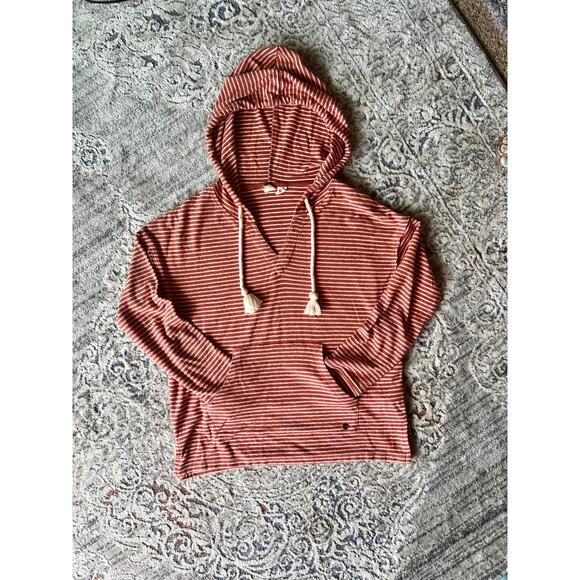 Women’s Roxy Hooded Long Sleeve Sweater Kangaroo Pocket Size Small - Picture 1 of 12